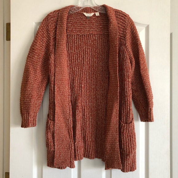 Lucky Brand Burnt Orange Cardigan 